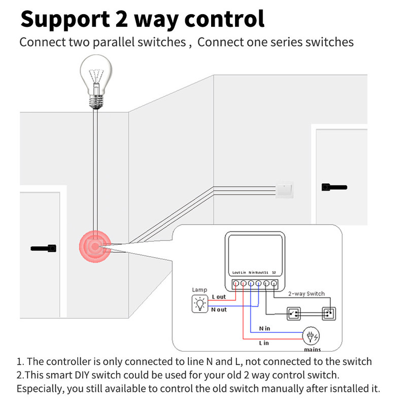 DIY 홈키트 스마트 스위치 미니 스마트 홈 수정기 Tuya Zigbee 리레 모듈 원격 및 음성 제어 지원 설치가 쉽습니다