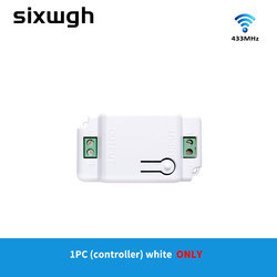 RF433 무선 원격 제어 스위치 크리스탈 글래스 패널 터치 스위치 10A 차단기 구 버전 회로를 재구성