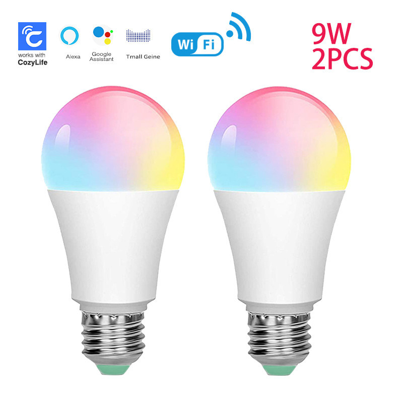 에너지 절약 스마트 와이파이 LED 전구 - 흰색 빛 - 편리한 전구