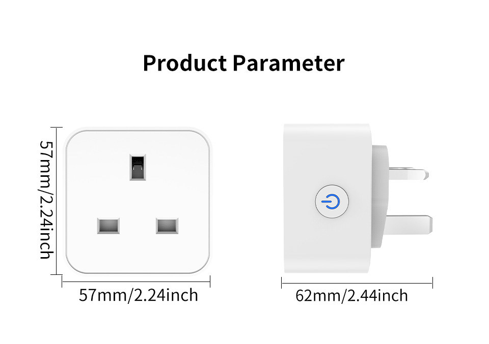 tuya wifi 스마트 소켓 리모트 & 음성 제어 플러그 스케줄링 및 자동화 기능을 지원 Alexa 음성 제어