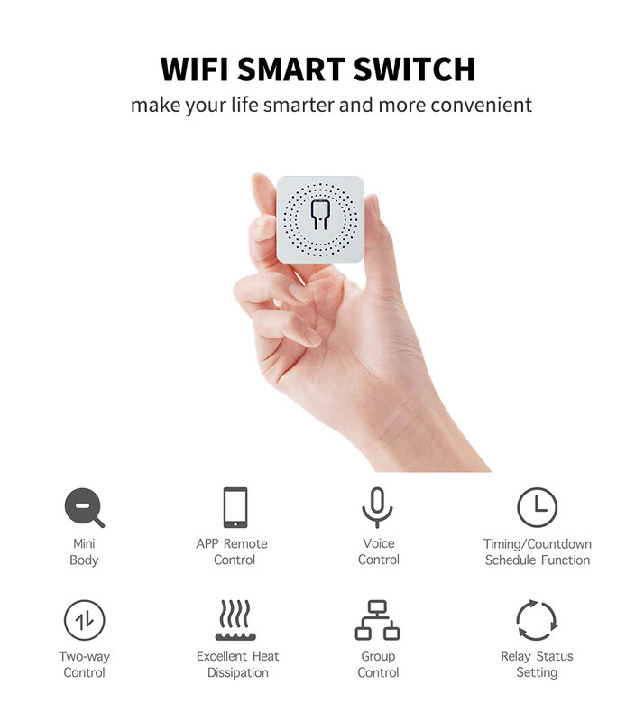 미니 스마트 브레이커 신뢰할 수 있는 스마트 솔루션 - Wi-Fi 활성화 표준 - 컴팩트 장치 bset 선택 오래된 회로를 재구성
