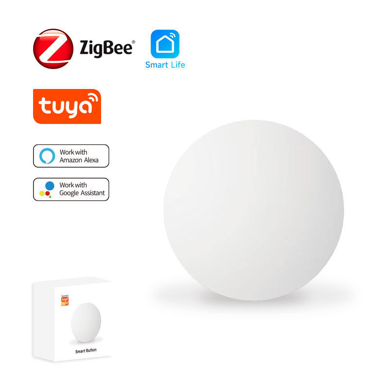 SIXWGH Tuya ZigBee 스마트 버튼 스위치 무선 리모컨 원키 멀티씬 컨트롤러 안드로이드 스마트 홈 호환