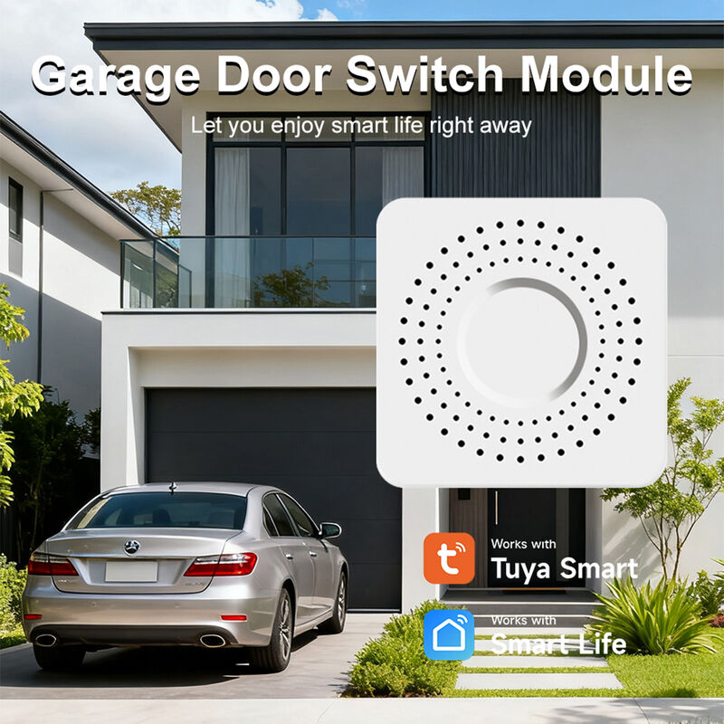 SIXWGH WiFi Zigbee 차고 문 개폐기 스마트 스위치 모듈 Tuya Smart Life 앱 호환 원격 제어 타이머 예약 작동