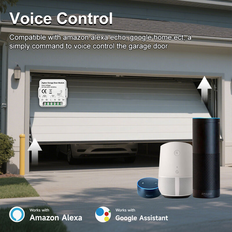 SIXWGH WiFi Zigbee 차고 문 개폐기 스마트 스위치 모듈 Tuya Smart Life 앱 호환 원격 제어 타이머 예약 작동