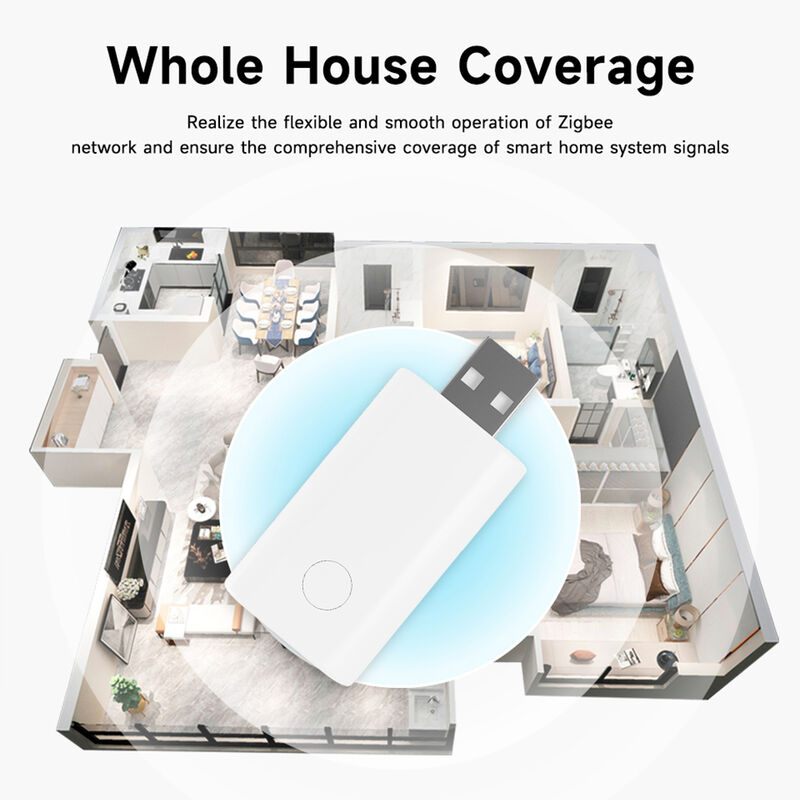 SIXWGH Zigbee 신호 중계기 확장기 부스터 Tuya 스마트 게이트웨이 USB 플러그 앤 플레이 20-30m 대형 홈 메시 네트워크 범위 확장