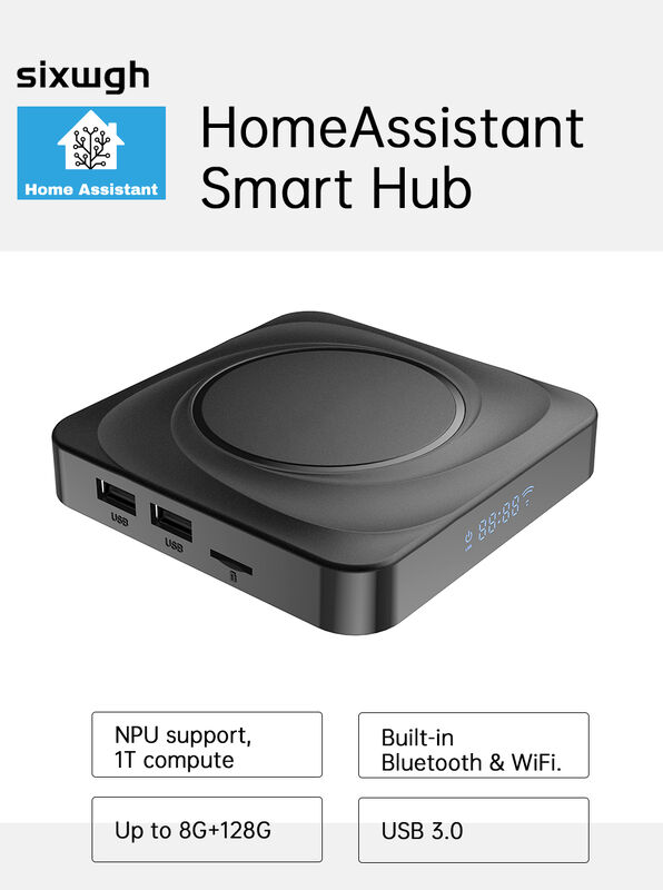 SIXWGH NPU Rockchip 3566 탑재 스마트 홈 허브, 8K 디코딩 블루투스/와이파이/지그비 범용 스마트 홈 게이트웨이 프로그래머블