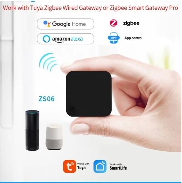 SIXWGH Tuya 스마트 파일럿 US/EU/PL 알렉사 구글 홈 호환 360° 커버리지 FCC 에르티파이드 지그비 스마트 IR 원격 제어 5V 와이파이