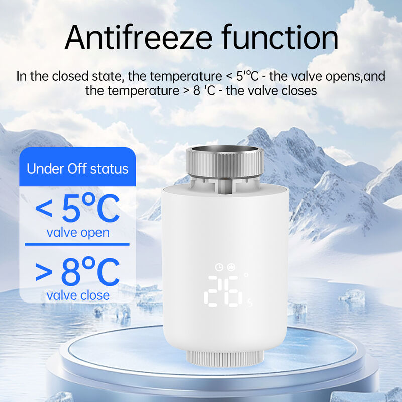 SIXWGH Tuya Zigbee 3.0 TRVL 스마트 온도 조절기 OLED 라디에이터 액추에이터 밸브 프로그래밍 가능 온도 컨트롤러 안드로이드 플립 홈