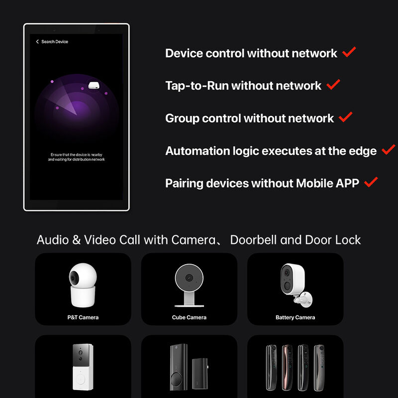 5인치 투야 스마트 홈 허브 패널 WiFi 터치스크린 알렉사/구글 홈 자동화 게이트웨이 실외 스마트 주택용 전원