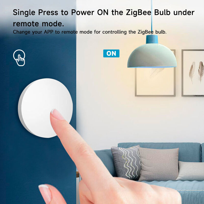 Tuya ZigBee Smart Button, Wireless Scene Switch, Smart Life App Remote Control, Single/Double/Long Press Trigger, Works with Alexa & Google Assistant, Requires ZigBee Hub, Mini Portable