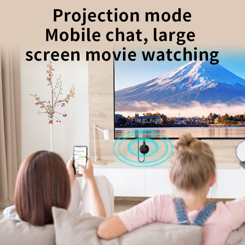 1080P Wireless Screen Sharing Device, 2.4G WiFi HDMI Dongle, Plug & Play Screen Mirroring Adapter for TV/Monitor, Compatible with iOS, Android, Windows, and Mac