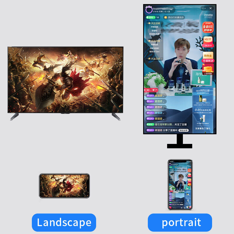 1080P Wireless Screen Sharing Device, 2.4G WiFi HDMI Dongle, Plug & Play Screen Mirroring Adapter for TV/Monitor, Compatible with iOS, Android, Windows, and Mac